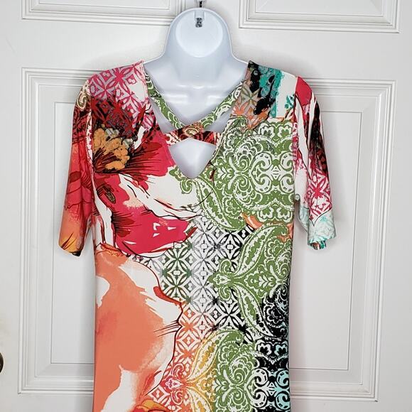 Chico's Multi Print Dress NWOT - Picture 4 of 9